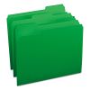 Colored File Folders, 1/3-Cut Tabs: Assorted, Letter Size, 0.75" Expansion, Green, 100/Box2