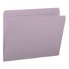Reinforced Top Tab Colored File Folders, Straight Tabs, Letter Size, 0.75" Expansion, Lavender, 100/Box2