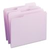 Reinforced Top Tab Colored File Folders, 1/3-Cut Tabs: Assorted, Letter Size, 0.75" Expansion, Lavender, 100/Box2