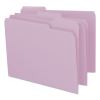 Colored File Folders, 1/3-Cut Tabs: Assorted, Letter Size, 0.75" Expansion, Lavender, 100/Box2