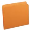Reinforced Top Tab Colored File Folders, Straight Tabs, Letter Size, 0.75" Expansion, Orange, 100/Box2