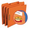 Top Tab Colored Fastener Folders, 2 Fasteners, Letter Size, Orange Exterior, 50/Box2