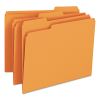 Colored File Folders, 1/3-Cut Tabs: Assorted, Letter Size, 0.75" Expansion, Orange, 100/Box2