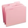 Reinforced Top Tab Colored File Folders, 1/3-Cut Tabs: Assorted, Letter Size, 0.75" Expansion, Pink, 100/Box2