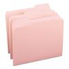 Colored File Folders, 1/3-Cut Tabs: Assorted, Letter Size, 0.75" Expansion, Pink, 100/Box2