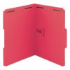 WaterShed/CutLess Reinforced Top Tab 2-Fastener Folders, 1/3-Cut Tabs, Letter Size, Red, 50/Box2