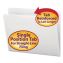 Reinforced Top Tab Colored File Folders, Straight Tab, Letter Size, White, 100/Box1