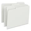 Colored File Folders, 1/3-Cut Tabs: Assorted, Letter Size, 0.75" Expansion, White, 100/Box1