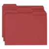 Reinforced Top Tab Colored File Folders, 1/3-Cut Tabs: Assorted, Letter Size, 0.75" Expansion, Maroon, 100/Box2