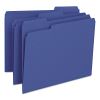 Colored File Folders, 1/3-Cut Tabs: Assorted, Letter Size, 0.75" Expansion, Navy Blue, 100/Box2