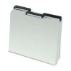 Recycled Heavy Pressboard File Folders with Insertable Metal Tabs, 1/3-Cut Tabs, Letter Size, Gray-Green, 25/Box2