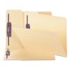 Manila Fastener Folders with SafeSHIELD Coated Fasteners, 2 Fasteners, Letter Size, Manila Exterior, 50/Box2