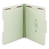 100% Recycled Pressboard Fastener Folders, Letter Size, 1" Expansion, Gray-Green, 25/Box2