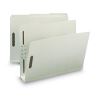 100% Recycled Pressboard Fastener Folders, Letter Size, 3" Expansion, Gray-Green, 25/Box2
