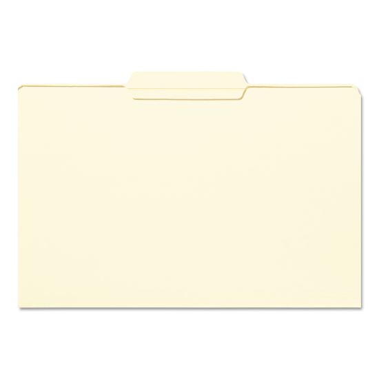 Reinforced Tab Manila File Folders, 1/3-Cut Tabs, Center Position, Legal Size, 11 pt. Manila, 100/Box1