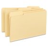 100% Recycled Manila Top Tab File Folders, 1/3-Cut Tabs: Assorted, Legal Size, 0.75" Expansion, Manila, 100/Box2