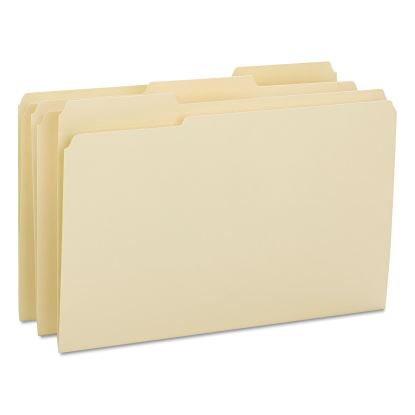Reinforced Tab Manila File Folders, 1/3-Cut Tabs, Legal Size, 14 pt. Manila, 100/Box1