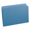 Reinforced Top Tab Colored File Folders, Straight Tabs, Legal Size, 0.75" Expansion, Blue, 100/Box2