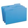 Reinforced Top Tab Colored File Folders, 1/3-Cut Tabs, Legal Size, Blue, 100/Box2