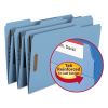 Top Tab Colored Fastener Folders, 2 Fasteners, Legal Size, Blue Exterior, 50/Box2