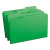 Reinforced Top Tab Colored File Folders, 1/3-Cut Tabs, Legal Size, Green, 100/Box2