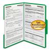Top Tab Colored 2-Fastener Folders, 1/3-Cut Tabs, Legal Size, Green, 50/Box2