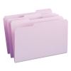 Reinforced Top Tab Colored File Folders, 1/3-Cut Tabs: Assorted, Legal Size, 0.75" Expansion, Lavender, 100/Box2