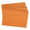 Reinforced Top Tab Colored File Folders, Straight Tabs, Legal Size, 0.75" Expansion, Orange, 100/Box2