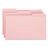 Reinforced Top Tab Colored File Folders, 1/3-Cut Tabs, Legal Size, Pink, 100/Box2