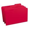 Reinforced Top Tab Colored File Folders, 1/3-Cut Tabs: Assorted, Legal Size, 0.75" Expansion, Red, 100/Box2