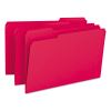 Colored File Folders, 1/3-Cut Tabs: Assorted, Legal Size, 0.75" Expansion, Red, 100/Box2