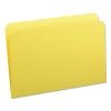 Reinforced Top Tab Colored File Folders, Straight Tabs, Legal Size, 0.75" Expansion, Yellow, 100/Box2