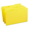 Reinforced Top Tab Colored File Folders, 1/3-Cut Tabs: Assorted, Legal Size, 0.75" Expansion, Yellow, 100/Box2