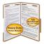 Top Tab Fastener Folders, Guide-Height 2/5-Cut Tabs: Right of Center, 2 Fasteners, Legal Size, 17-pt Kraft Exterior, 50/Box1