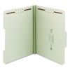 100% Recycled Pressboard Fastener Folders, Legal Size, 1" Expansion, Gray-Green, 25/Box2