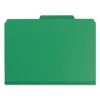 Expanding Recycled Heavy Pressboard Folders, 1/3-Cut Tabs, 1" Expansion, Letter Size, Green, 25/Box2