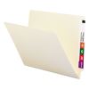 Heavyweight Manila End Tab Folders, 9.5" High Front, Straight 1-Ply Tabs, Letter Size, 0.75" Expansion, Manila, 100/Box1