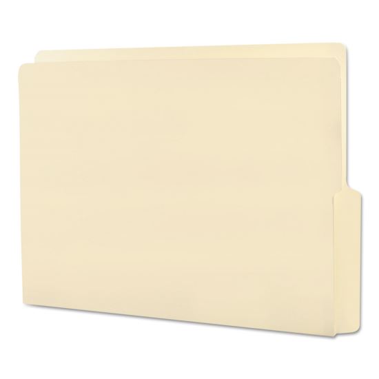 Heavyweight Manila End Tab Folders, 9" High Front, 1/2-Cut Tabs: Bottom, Letter Size, 0.75" Expansion, Manila, 100/Box1