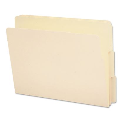 End Tab File Folders, 1/3-Cut Tabs, Letter Size, Manila, 100/Box1