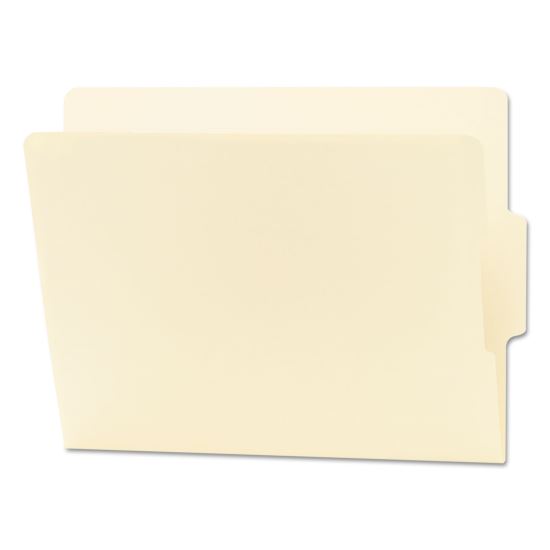 Heavyweight Manila End Tab Folders, 9" High Front, 1/3-Cut Tabs: Center, Letter Size, 0.75" Expansion, Manila, 100/Box1