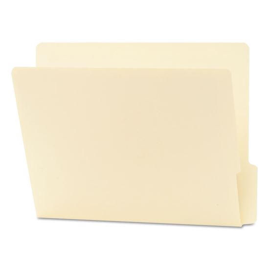 Heavyweight Manila End Tab Folders, 9" High Front, 1/3-Cut Tabs: Bottom, Letter Size, 0.75" Expansion, Manila, 100/Box1