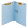 Heavyweight Colored End Tab Fastener Folders, 2 Fasteners, Letter Size, Blue Exterior, 50/Box2