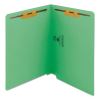 Heavyweight Colored End Tab Fastener Folders, 2 Fasteners, Letter Size, Green Exterior, 50/Box2