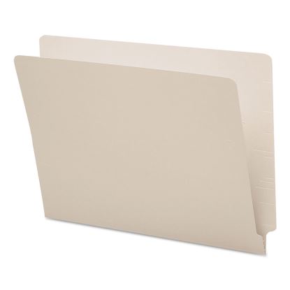 Shelf-Master Reinforced End Tab Colored Folders, Straight Tabs, Letter Size, 0.75" Expansion, Gray, 100/Box1