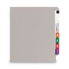 Shelf-Master Reinforced End Tab Colored Folders, Straight Tabs, Letter Size, 0.75" Expansion, Gray, 100/Box2