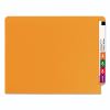 Shelf-Master Reinforced End Tab Colored Folders, Straight Tabs, Letter Size, 0.75" Expansion, Orange, 100/Box2