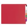 Reinforced End Tab Colored Folders, Straight Tab, Letter Size, Red, 100/Box2
