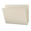Extra-Heavy Recycled Pressboard End Tab Folders, Straight Tabs, Letter Size, 1" Expansion, Gray-Green, 25/Box2