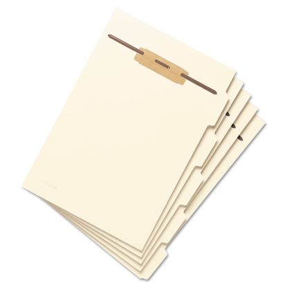 Stackable Folder Dividers with Fasteners, 1/5-Cut End Tab; Top Tab, Letter Size, Manila, 50/Pack1