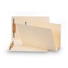Manila End Tab W-Fold Fastener Folders with Reinforced Tabs, 14-pt Stock, 2 Fasteners, Legal Size, Manila Exterior, 50/Box2